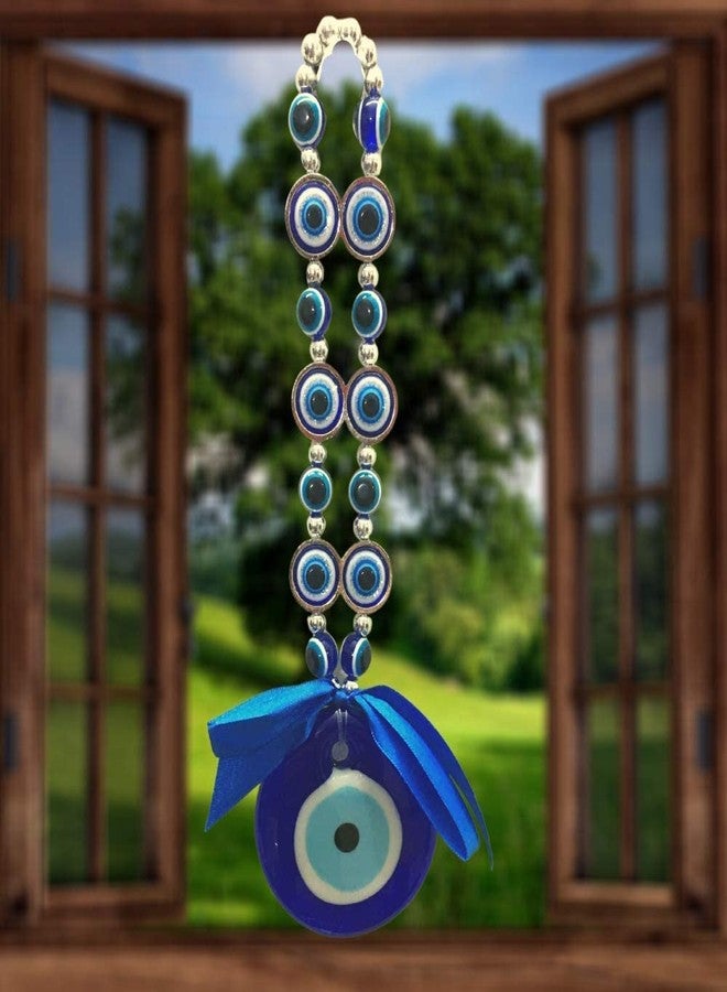 GJ Evil Eye Hanging for Home, Car & Office | Nazar Protection Charm for Positive Energy & Good Luck | Blue Evil Eyes Decor - Image 2